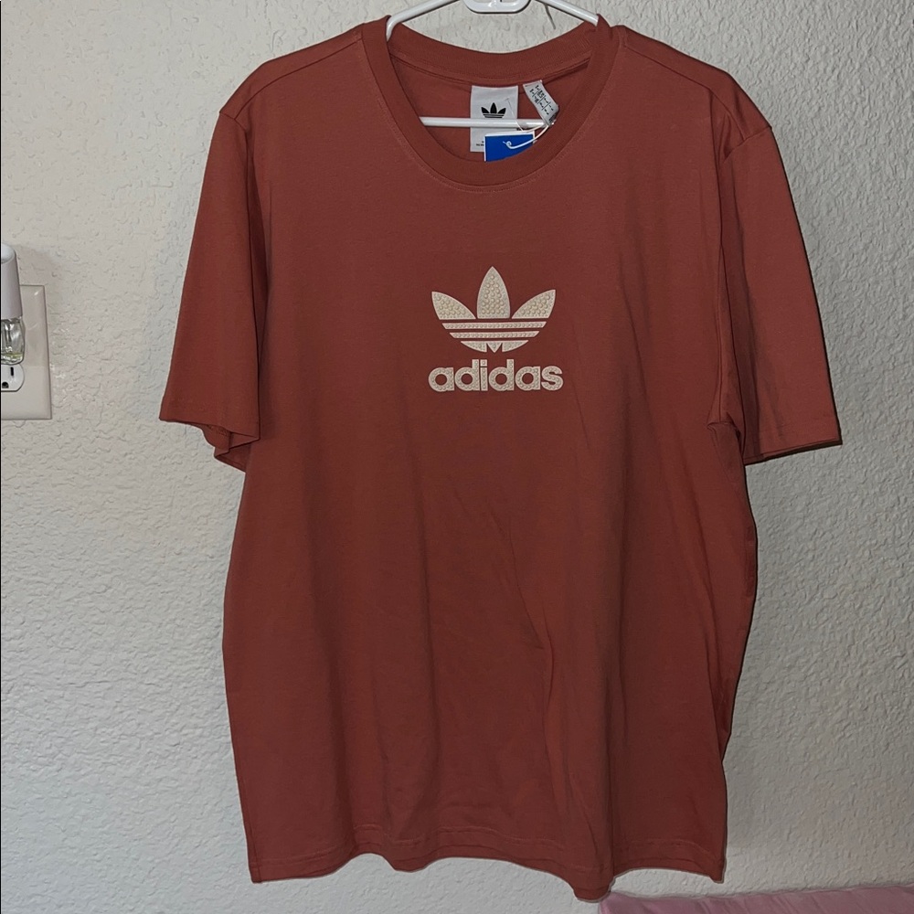Adidas Terracotta Tee with Logo